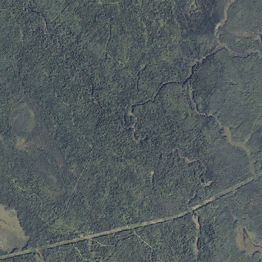 Aerial imagery of Titcomb Brook, ME