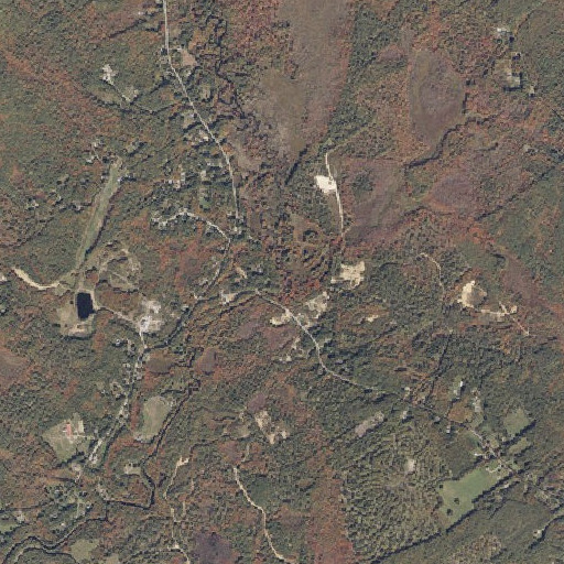 Aerial imagery of Togue Brook, ME