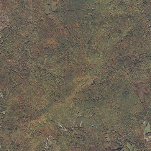Aerial imagery of Mount Tom, ME