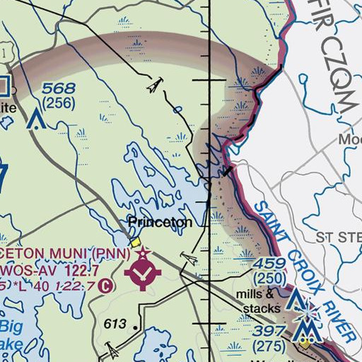 FAA VFR chart of Tomah Stream, ME