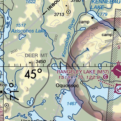 FAA VFR chart of Toothaker Brook Number Two, ME