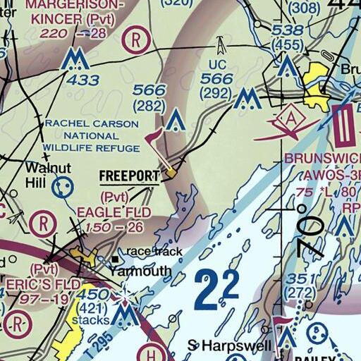 FAA VFR chart of Torrey Hill, ME