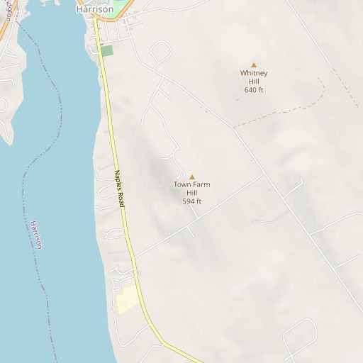 OpenStreetMap map of Town Farm Hill, ME