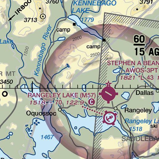 FAA VFR chart of Townsend Ridge, ME