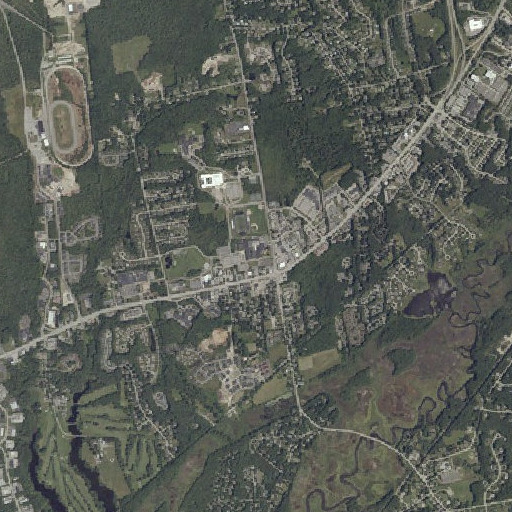 Aerial imagery of Township High School, ME