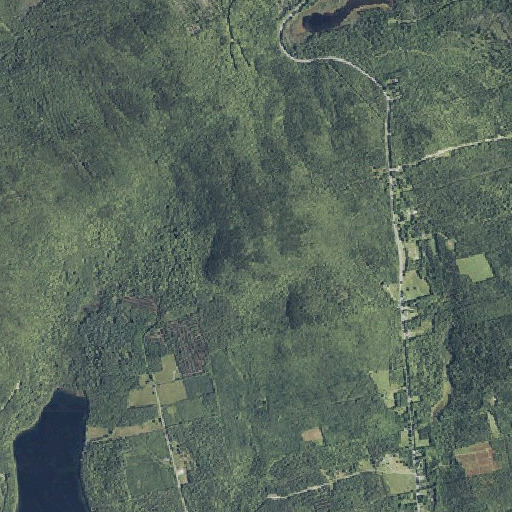 Aerial imagery of Tracy Mountain, ME