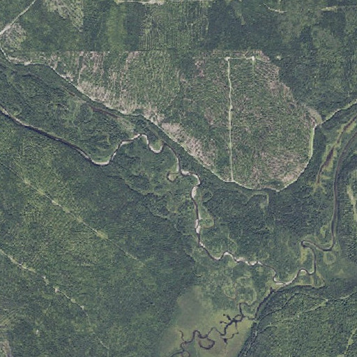 Aerial imagery of Trafton Brook, ME