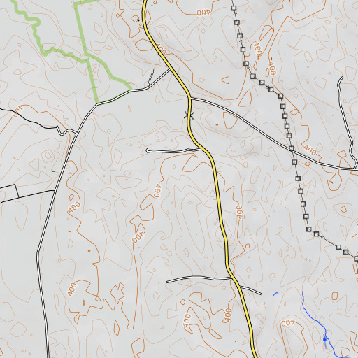 OpenTopoMap map of Tredwell School, ME