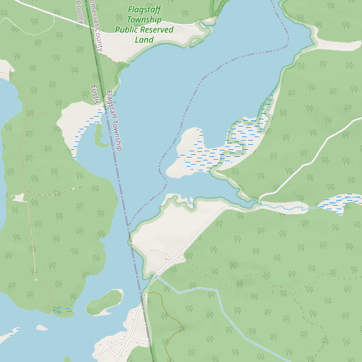 OpenStreetMap map of Trout Brook, ME