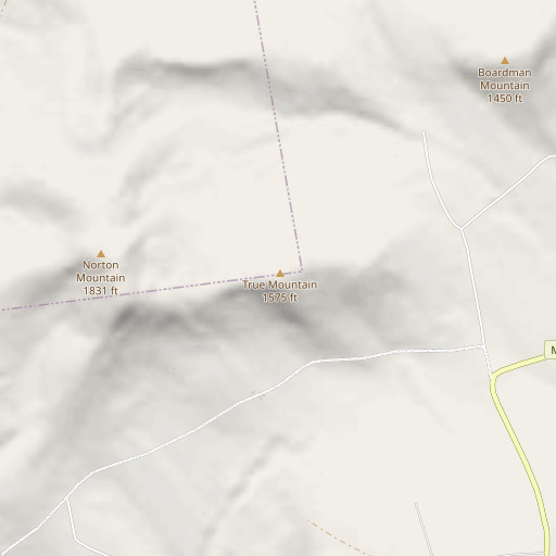 OpenStreetMap map of True Mountain, ME