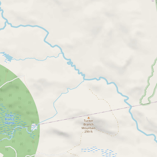 OpenStreetMap map of Tucker Brook, ME