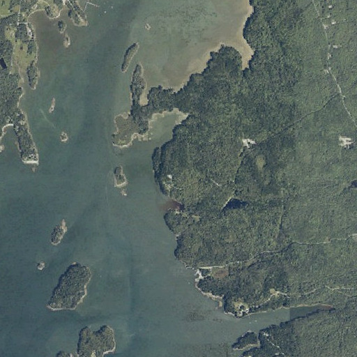 Aerial imagery of Tumbledown Dick Head, ME
