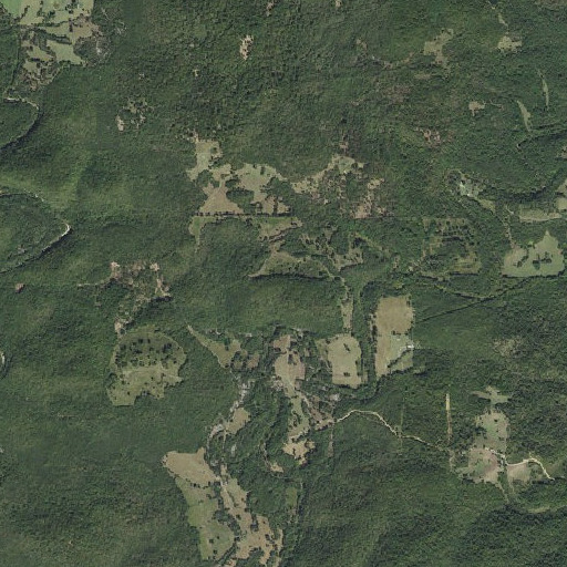 Aerial imagery of Fall Hill, AR