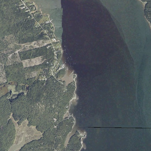 Aerial imagery of Turner Point, ME