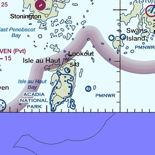 FAA VFR chart of Turnip Yard, ME