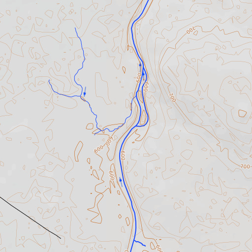 OpenTopoMap map of Turtle Brook, ME