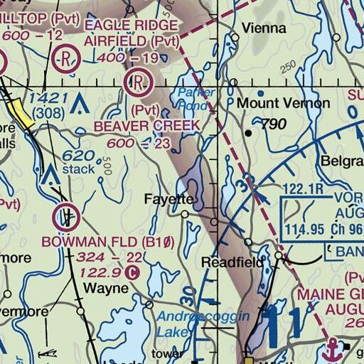 FAA VFR chart of Turtle Island, ME