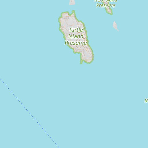 OpenTopoMap map of Turtle Island Ledge, ME