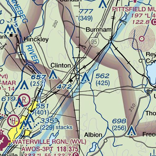 FAA VFR chart of Twelvemile Brook, ME