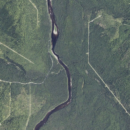 Aerial imagery of Twin Brook Rapids, ME