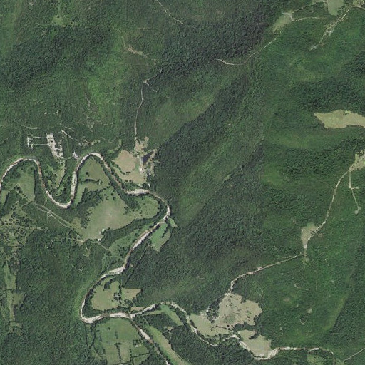 Aerial imagery of Flower Pot Point, AR