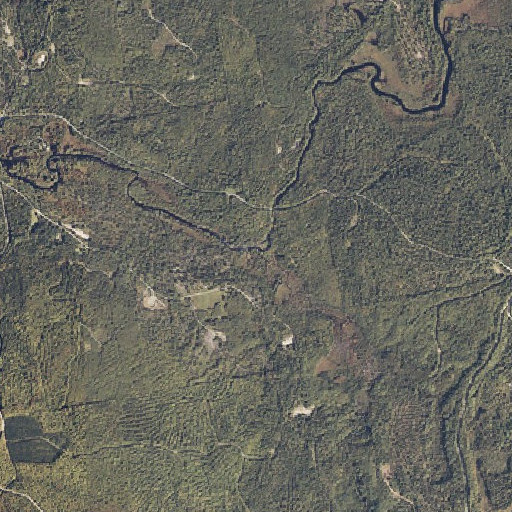 Aerial imagery of Upper Lord Brook, ME