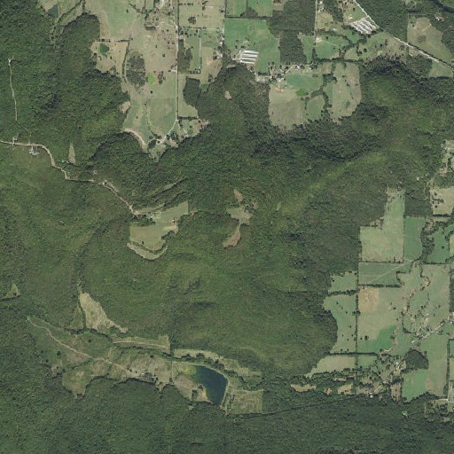 Aerial imagery of Fortune Mountain, AR