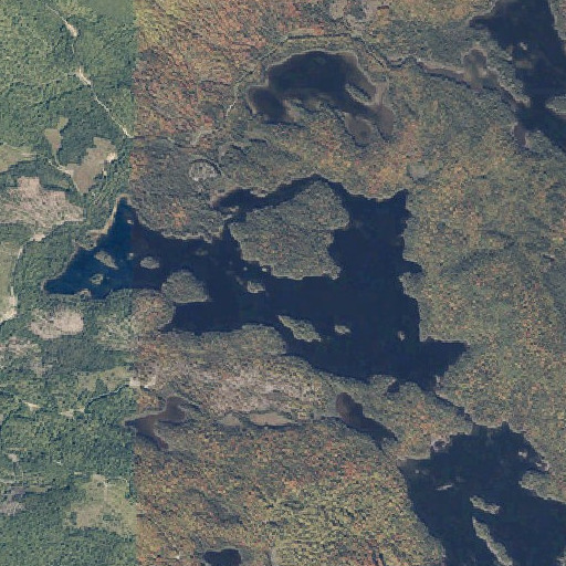 Aerial imagery of Upper Pierce Pond, ME