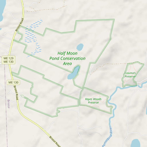 OpenStreetMap map of Upper Pond, ME