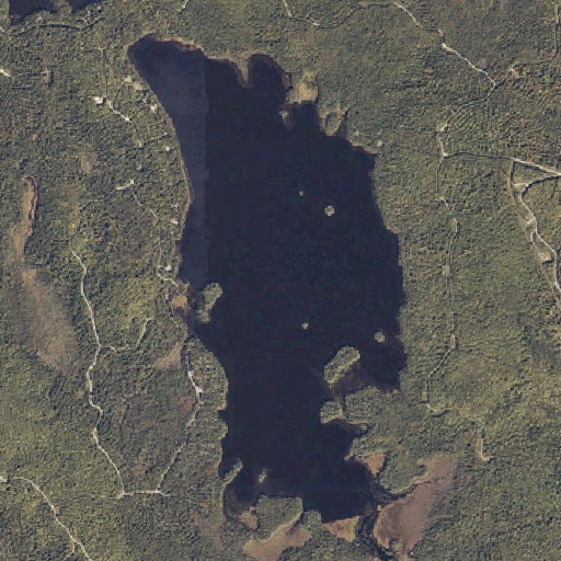 Aerial imagery of Upper Pond, ME