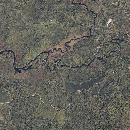 Aerial imagery of Upper Sand Brook, ME
