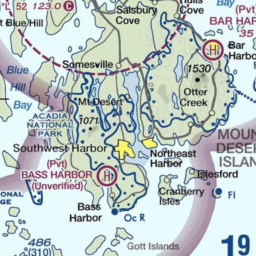 FAA VFR chart of Valley Peak, ME