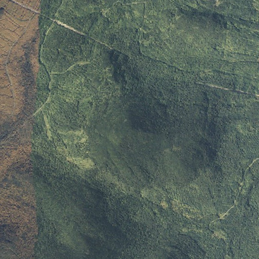Aerial imagery of Van Dyke Mountain, ME