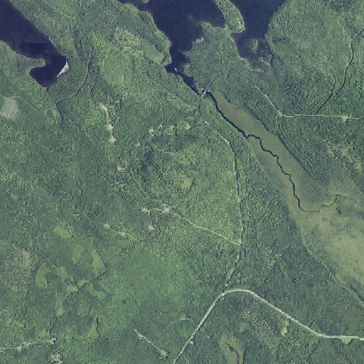 Aerial imagery of Vance Mountain, ME
