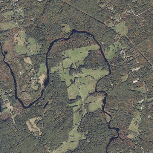 Aerial imagery of Vaughan Neck, ME