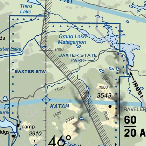 FAA VFR chart of Wadleigh Brook, ME