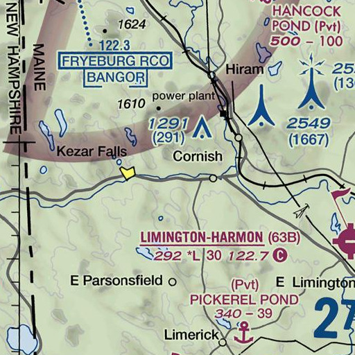 FAA VFR chart of Wadsworth Brook, ME