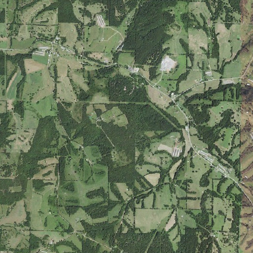 Aerial imagery of Fultz Mountain, AR