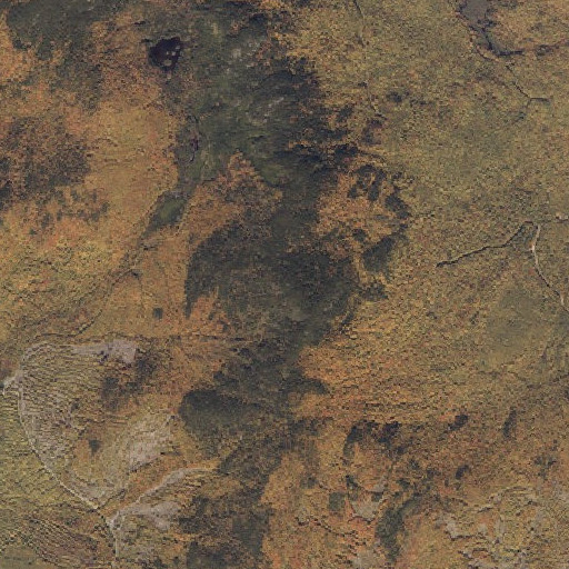 Aerial imagery of Walker Mountain, ME