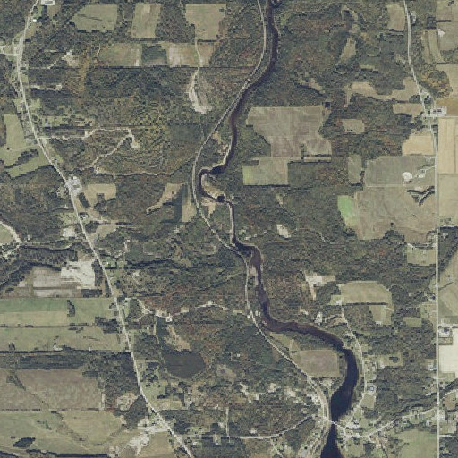 Aerial imagery of Wallagrass Stream, ME