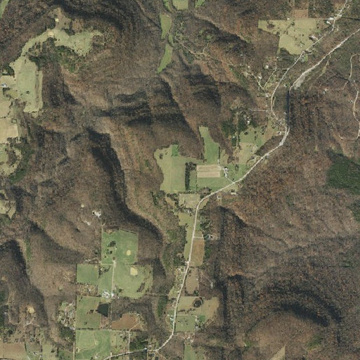 Aerial imagery of Gaither Mountain, AR