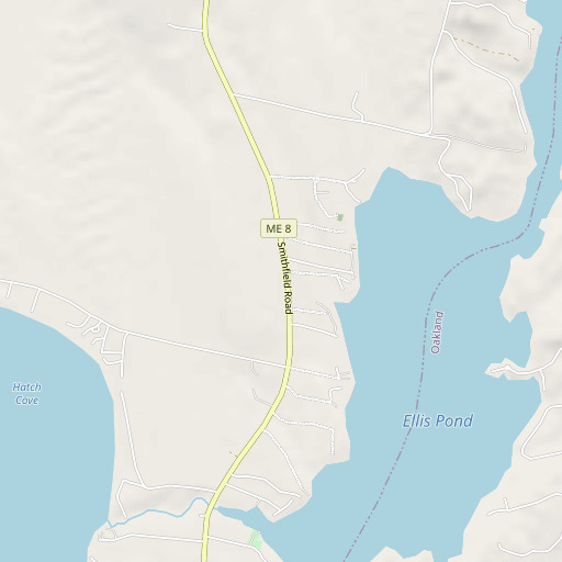 OpenStreetMap map of Washington School, ME