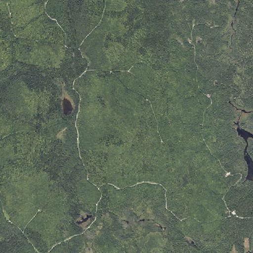Aerial imagery of Wassataquoik Mountain, ME
