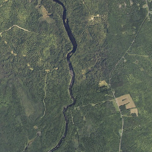 Aerial imagery of Watson Brook, ME