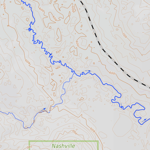 OpenTopoMap map of Webster Brook, ME