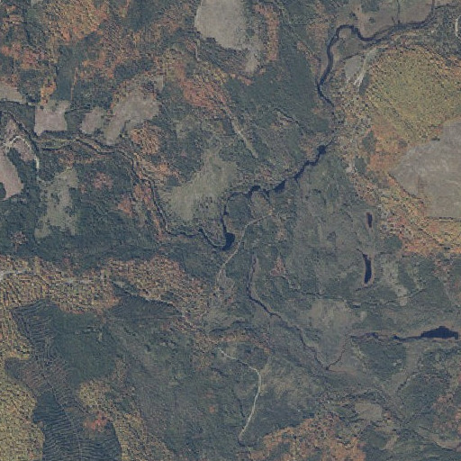 Aerial imagery of Weeks Basin, ME