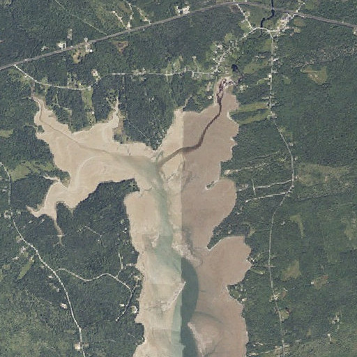 Aerial imagery of Weir Ledges, ME
