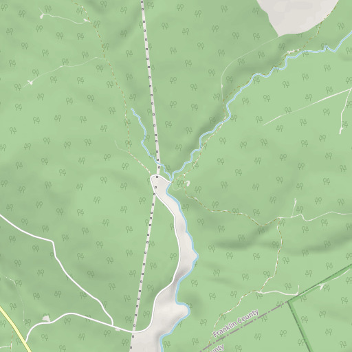 OpenStreetMap map of Welch Brook, ME