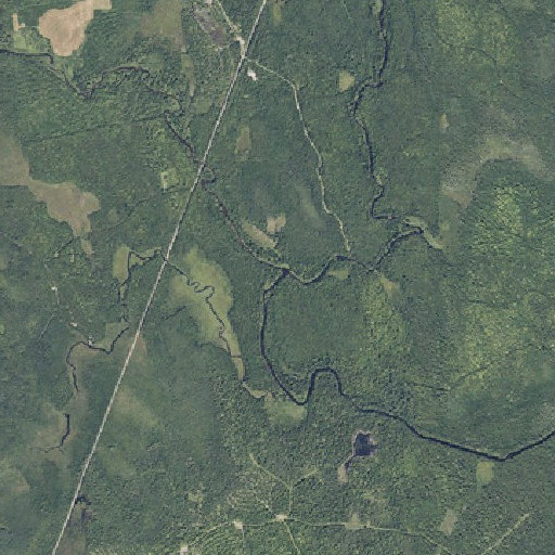 Aerial imagery of West Branch Dead Stream, ME