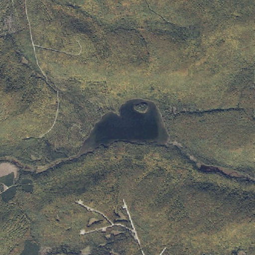 Aerial imagery of Wheelock Lake, ME
